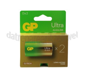 Foto van GP Batterij D LR20 1,5V Ultra Alkaline 