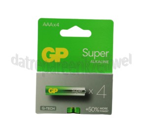 Foto van GP Batterij AAA LR03 1,5V Potlood Super Alkaline 