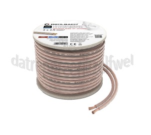 Foto van Oehlbach Luidsprekerkabel Performance 2x2,5mm Transparant Rol 30 meter 