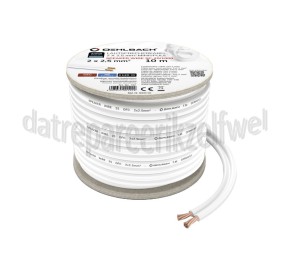 Foto van Oehlbach Luidsprekerkabel Performance 2x2,5mm Wit Rol 10 meter 