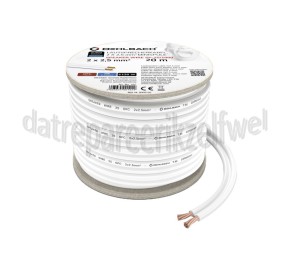 Foto van Oehlbach Luidsprekerkabel Performance 2x2,5mm Wit Rol 20 meter 
