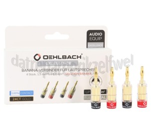 Foto van Oehlbach Adapter Excellence Banaanstekker, 4 stuks 1,5mm tot 6,0mm 