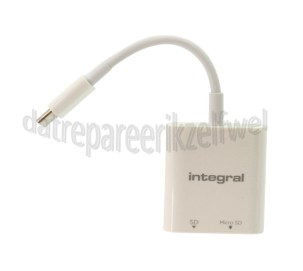 Foto van Integral Cardreader SD & MicroSD Type-C Card Reader USB 3.2 Gen-1 