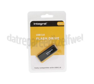 Foto van Integral Memory stick 512GB USB Flash Drive Zwart USB 3.0 