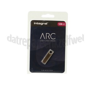Foto van Integral Memory stick ARC USB Flash Drive 128GB USB 2.0 