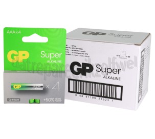 Foto van GP Batterij AAA LR03 1,5V Potlood Super Alkaline 