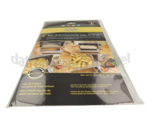 Foto van NoStik Beschermer Air Fryer, set van 2, Rechthoekig 31x40cm en 33x40cm 