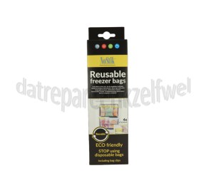 Foto van NoStik Beschermer Herbruikbare Diepvrieszakjes 17x24cm 