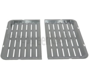 Foto van Bosch Grillplaat 2- delig HBJ354AS0Q, HBF134EB0A 