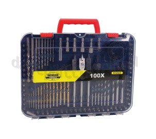 Foto van Benson Bitje Boor en Bitset 100 Delig + Koffer 