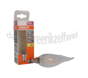 Foto van Osram Ledlamp LED Retrofit Classic BA25 2,5W E14 250lm 2700K 