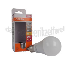 Foto van Osram Ledlamp LED Daylight/Motion Sensor Classic A60 Mat 8.8W 230V E27 806lm 2700K 