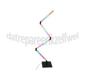 Foto van Calex Ledlamp Smart Foldable Vloerlamp RGB Google Home, Alexa, Siri 
