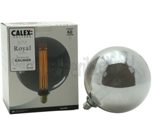 Foto van Calex Ledlamp Royal Kalmar Titanium E27 3,5W 60Lm 2000K Dimbaar 