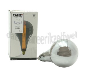 Foto van Calex Ledlamp Royal Osby Titanium E27 3,5W 60Lm 2000K Dimbaar 