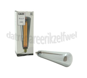 Foto van Calex Ledlamp Royal Kinna Titanium E27 3,5W 60Lm 2000K Dimbaar 