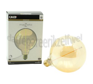 Foto van Calex Ledlamp Magneto G125 Gold E27 3.4W 150lm 1800K Dimbaar 