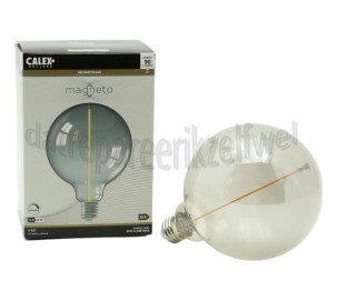 Foto van Calex Ledlamp Magneto G125 Titanium E27 3.4W 90lm 1800K Dimbaar 