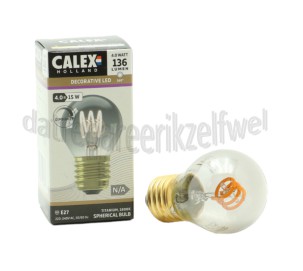 Foto van Calex Ledlamp LED Kogel P45 Titanium Flex Filament Dimbaar E27 4,0W 136lm 1800K 