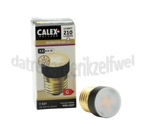 Foto van Calex Ledlamp LED Mini Light Black Ring SMD E27 3,5W 210lm 2200K 
