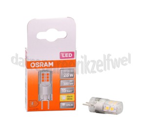 Foto van Osram Ledlamp LED Pin 28 GY6.35 2.6W 300lm 2700K 