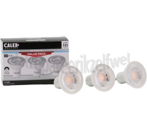 Foto van Calex Multi Stand Case Promo pakket a 3 lampen GU10 345 Lumen, 2700K 4,2Watt Niet dimbaar 