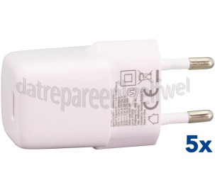 Foto van Grab 'n Go USB Oplader 30W USB-C PD Wall Charger, Wit Universeel gebruik 