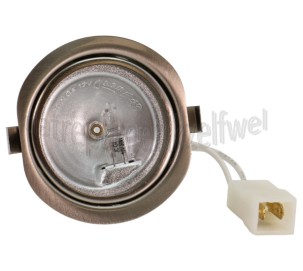Foto van Atag Lamp Spotje 20W Halogeen, RVS Rand ES9192EMUU, WS9192EMUU 