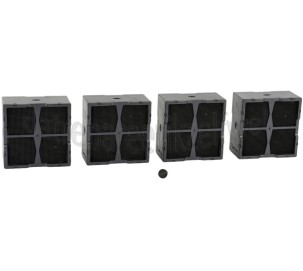 Foto van Eurofilter Filter Koolstoffilter, 4 stuks IDE84243IB, DMGL8311SW, IDK84453IB 