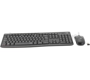 Foto van Logitech Toetsenbord MK295 Silent Keyboard + Muis Zwart, US Layout 