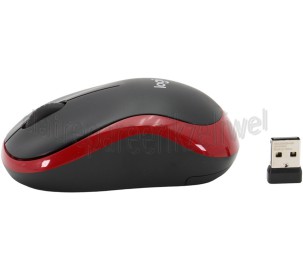 Foto van Logitech Muis M185 Rood 1000 DPI, Draadloos 