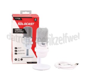 Foto van HyperX Microfoon SoloCast Wit PC, Mac, PS4, PS5 