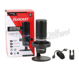 Foto van HyperX Microfoon DuoCast Zwart PC, Mac, PS4, PS5 