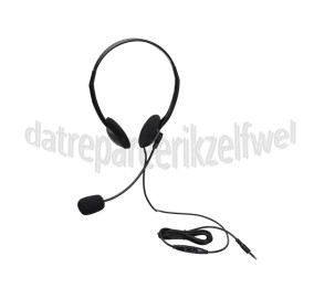 Foto van ACT Hoofdtelefoon Chat headset met verstelbare microfoon Stereo 3.5mm jackplug 