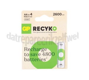 Foto van GP Batterij ReCyko+ Oplaadbaar AA 2600mAh NiMH 