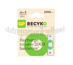 Foto van GP Batterij ReCyko+ Oplaadbaar AA 2100mAh NiMH 