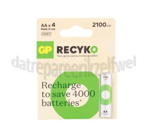 Foto van GP Batterij ReCyko+ Oplaadbaar AA 2100mAh NiMH 1.2V 