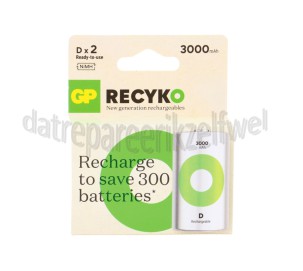 Foto van GP Batterij ReCyko+ oplaadbaar D 3000mAh NiMH 1.2V 