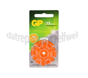 Foto van GP Batterij Knoopcel PR48 1,4V ZA13 Oranje Hoorbatterij 