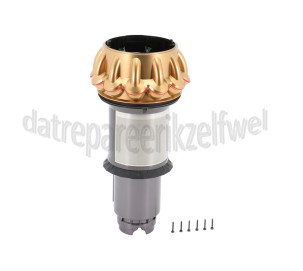 Foto van Dyson Reservoir Cycloon Sprayed Gold/Iron/Gold SV22 V15 Detect Absolute, Complete, Complete Extra 