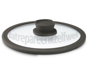 Foto van BergHOFF Deksel LEO Glazen Deksel Stone 28cm 