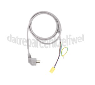 Foto van Samsung Aansluitkabel Snoer Grijs, Lengte 1,5 m. WW70K5400WW, DV90K6000CW 