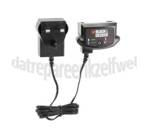 Foto van Black & Decker Adapter Netadapter, Laadsnoer UK stekker MT188, STC1815, GWC1800 