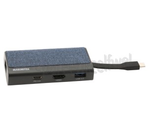 Foto van Marmitek Hub Connect USB-C > Hub 4 USB-C naar HDMI 2.0, USB 3.2, 1000 Mbps internet 