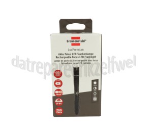 Foto van Brennenstuhl Zaklamp LuxPremium Focus LED Zaklamp Oplaadbaar IP44, 200 lumen, Max. 55 meter 