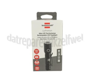 Foto van Brennenstuhl Zaklamp LuxPremium Compact LED Zaklamp Oplaadbaar IP44, 400 lumen, Max. 131 meter 