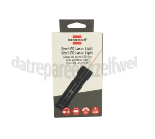 Foto van Brennenstuhl Zaklamp Eco-LED Laserlicht 45 lumen, Max. 50 meter, 8 LED's 