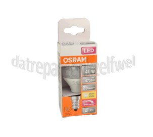 Foto van Osram Ledlamp LED Superstar Classic P40 Dimbaar Mat 4,9W 230V E14 470lm 2700K 