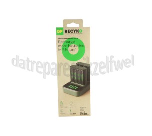 Foto van GP Batterijlader USB Batterijlader M451 Recyko Dockingstation + 8 AA 2600mAh batterijen 