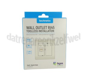 Foto van Technetix Wandcontactdoos RJ45 Ethernet apparaten, 10Gbps max. 